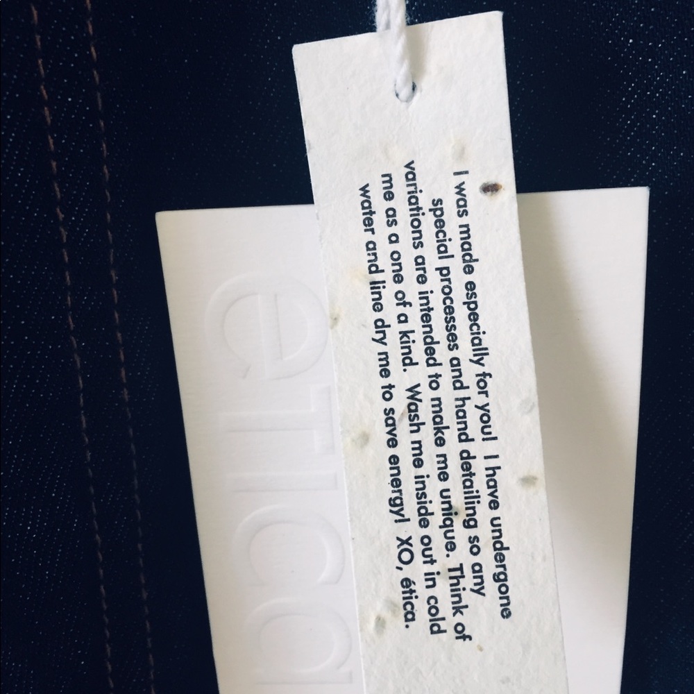 Etíca Sustainable Devon Wide Leg Jeans Size 26 - Picture 4 of 7